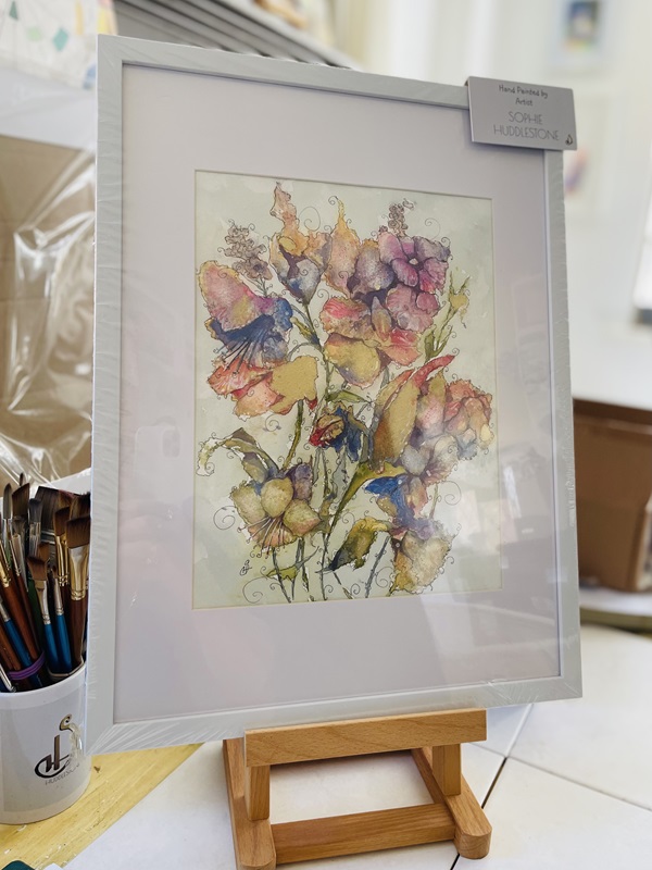 floral painting by sophie huddlestone