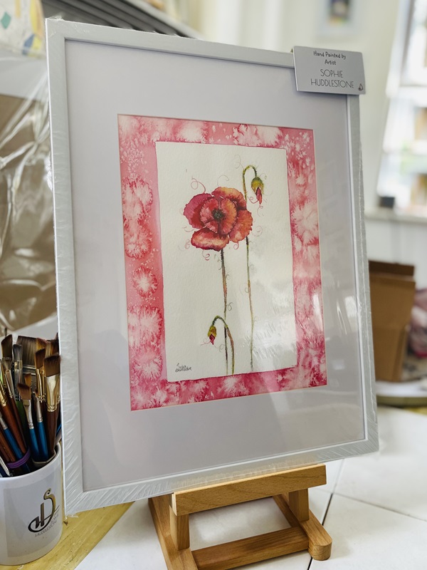 poppy painting by sophie huddlestone