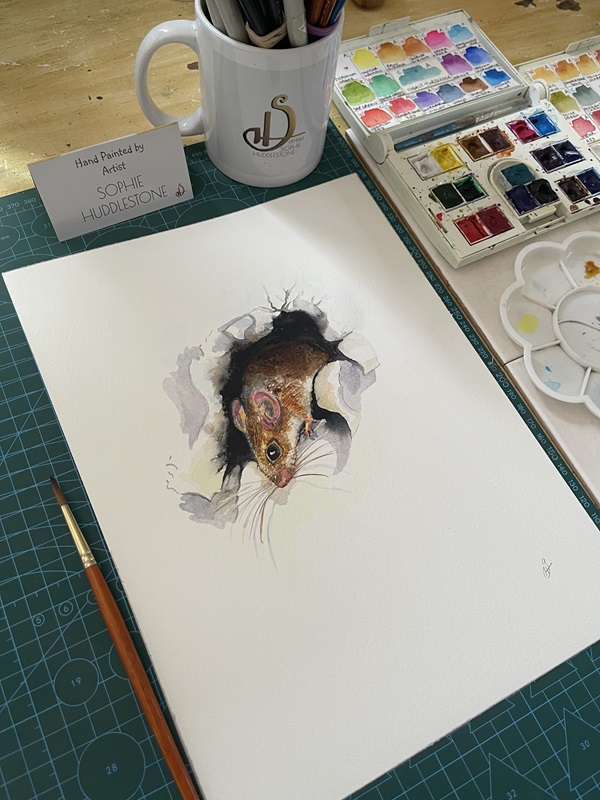 mouse painting by sophie huddlestone