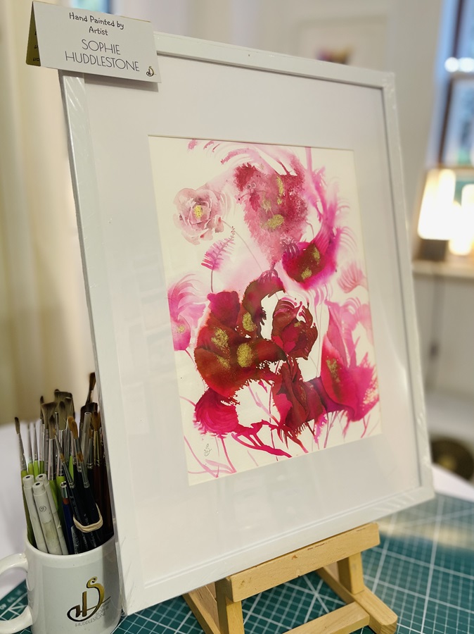 blooming Roost painting by Burbage Artist Sophie Huddlestone