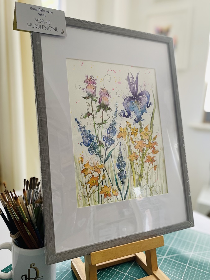 eternal spring meadow painting by Burbage Artist Sophie Huddlestone